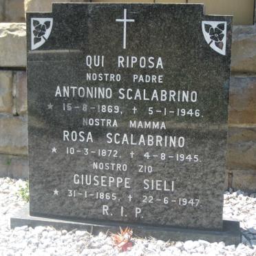 SCALABRINO Antonino 1869-1946 &amp; Rosa 1872-1945 :: SIELI Giuseppe 1865-1947