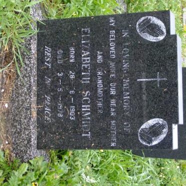 SCHMIDT Elizabeth 1903-1978