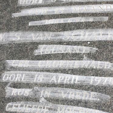 SCHALKWYK W.S., van nee GROENEWALD -1978