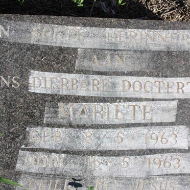 SCHRIMGEOUR Mariëte 1963-1963