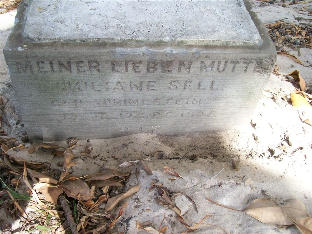 SELL Juliane nee SPRINGSTEIN -1895