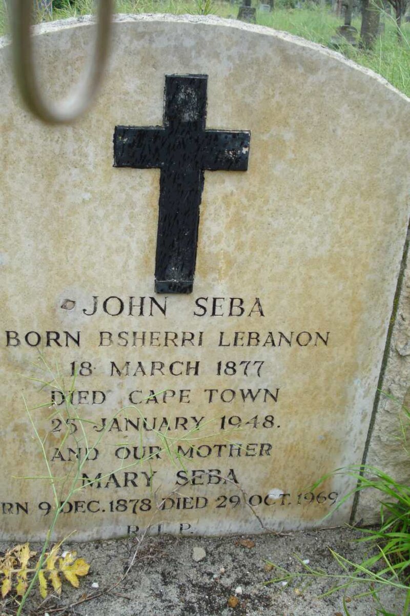 SEBA John 1877-1948 &amp; Mary 1878-1969