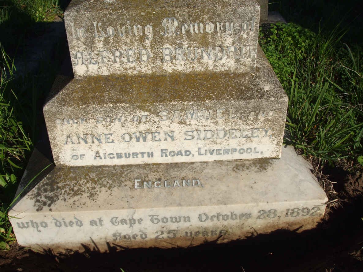 SIDDELEY Alfred Brundrie -1892