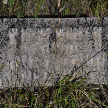 SITTERT Sarah S., van -1921