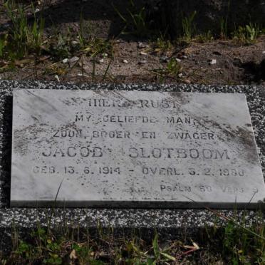 SLOTBOOM Jacob 1914-1980