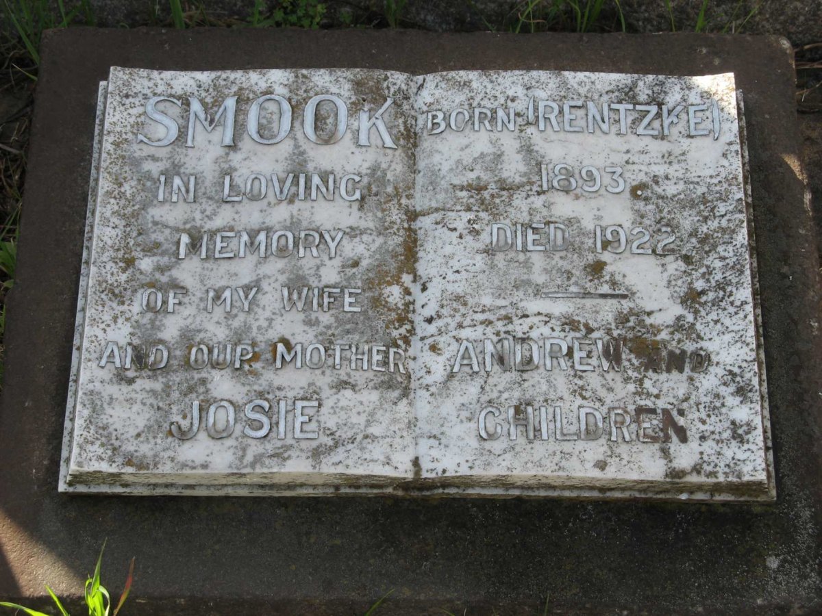 SMOOK Josie nee RENTZKE 1893-1922