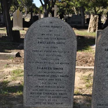 SMITH Charles -1954 &amp; Emily Alice BIRD 1873-1918 :: SMITH Arthur Charles -1966 :: SMITH Reginald -1955 