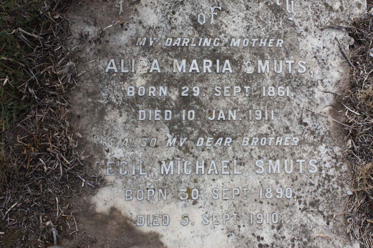 SMUTS Alida Maria 1861-1911 :: SMUTS Cecil Michael 1890-1910