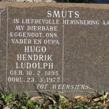 SMUTS Hugo Hendrik Ludolph 1895-1977