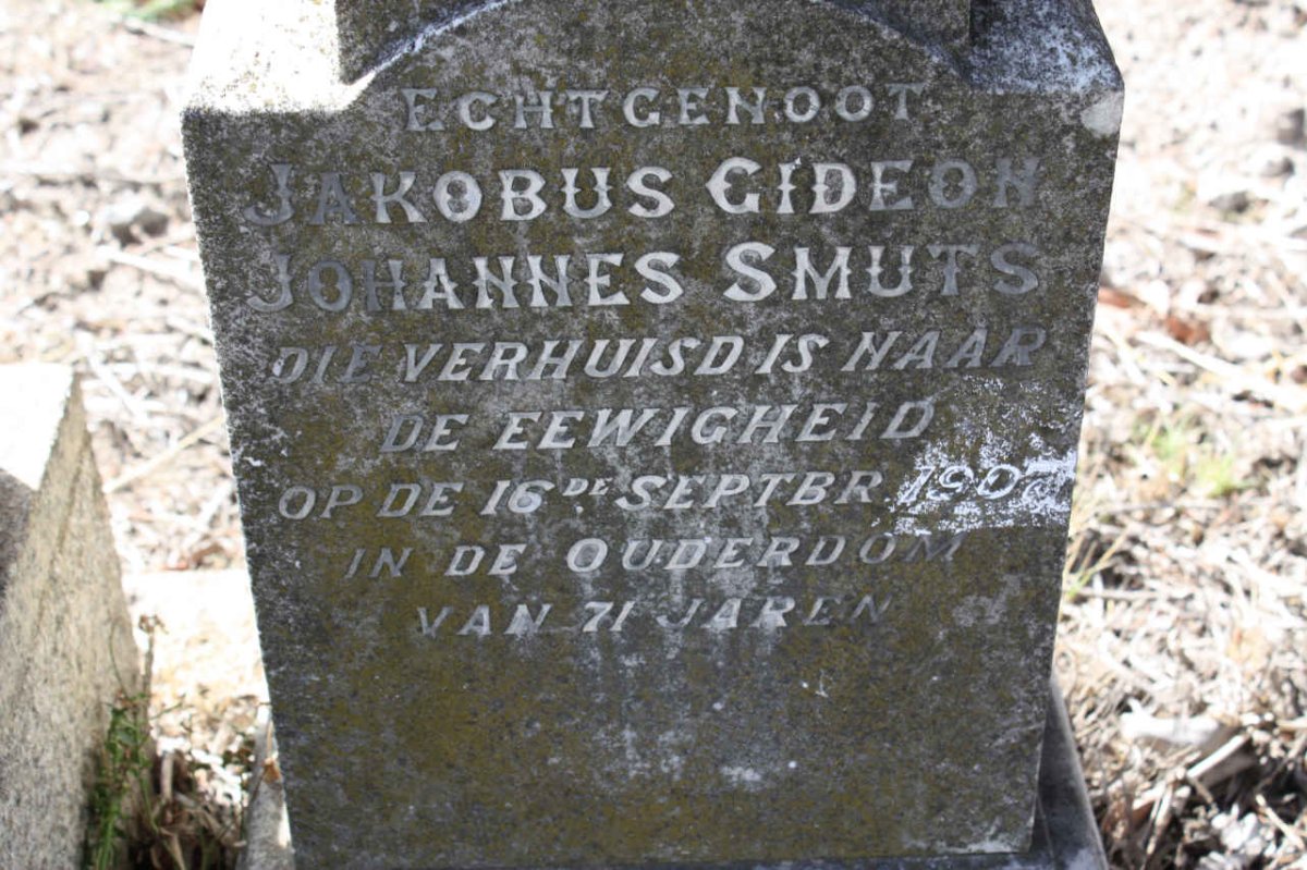 SMUTS Jakobus Gideon Johannes -1907