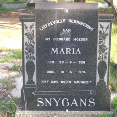 SNYGANS Maria 1926-1974