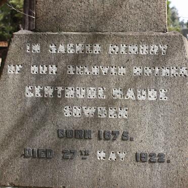 SOWDEN Gertrude Maude 1875-1922