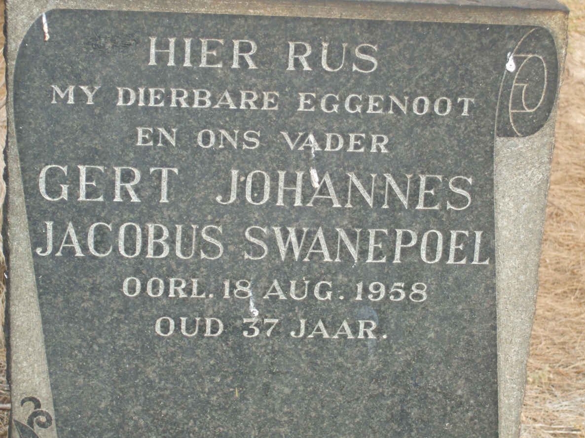 SWANEPOEL Gert Johannes Jacobus -1958