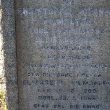 SWANEPOEL Daniel -1926 :: FILMALTER Christiaan Johannes -1948 &amp; Elizabeth 1900-1965