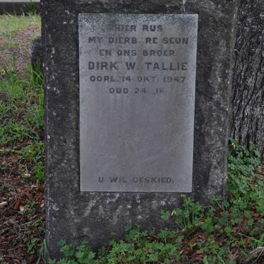 TALLIE Dirk W. -1947
