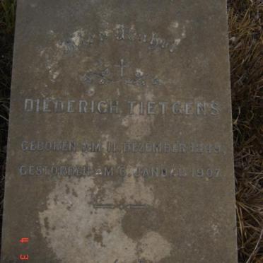 TIETGENS Diederich 1849-1907