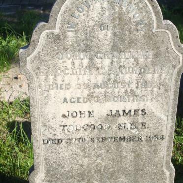 TOOGOOD John James  -1954 :: SAUNDERS John Grahame Radcliffe -1892 