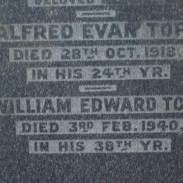 TOPE Alfred Evan -1918 :: TOPE William Edward -1940