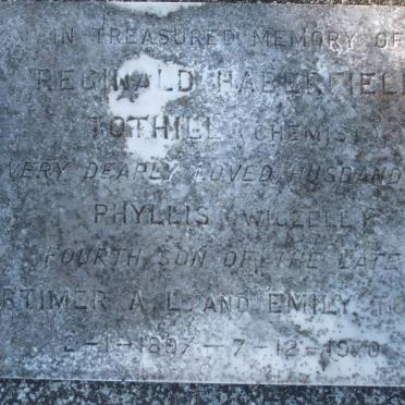 TOTHILL Reginald Haberfield 1897-1970