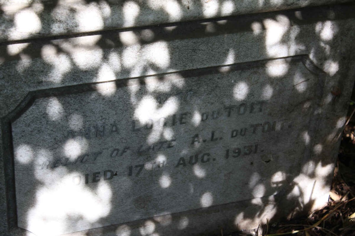 TOIT Anna Logie, du -1931