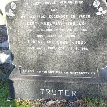 TRUTER Gert Heremias 1910-1965, TRUTER Ernest Theodore 1937-1981