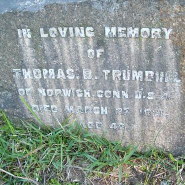 TRUMBULL Thomas B. -1921
