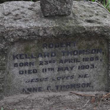 THOMSON Robert Kelland 1885-1903 &amp; Anne C.