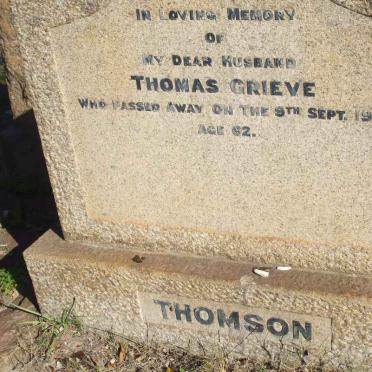 THOMSON Thomas Grieve -1940