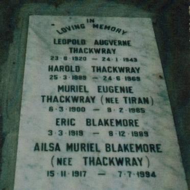 THACKWRAY :: TIRAN :: BLAKEMORE :: CAMPBELL :: MAGILL :: SCOTT