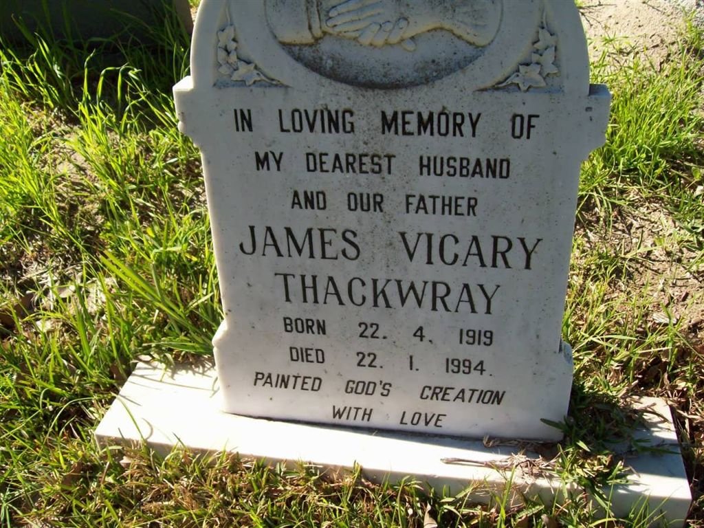 THACKWRAY James Vicary 1919-1994