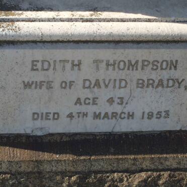 THOMPSON Edith -195?