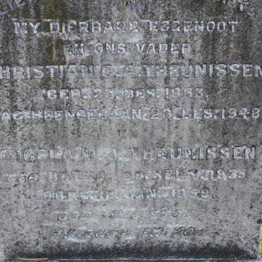 THEUNISSEN Christiaan C.A. 1863-1948 &amp; Engela M.J. BOTHA 1875-1959