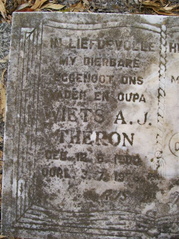 THERON Wiets A.J. 1900-1978
