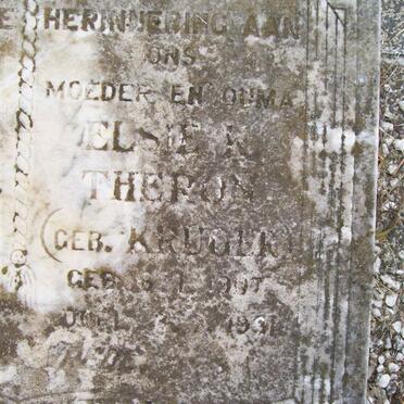 THERON Elsie K. nee KRUGER 1907-1981