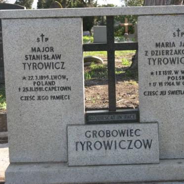 TYROWICZ Stanislaw 1895-1981 &amp; Maria Janina Z Dzierzakowskich TYROWICZOWA  1897-1964
