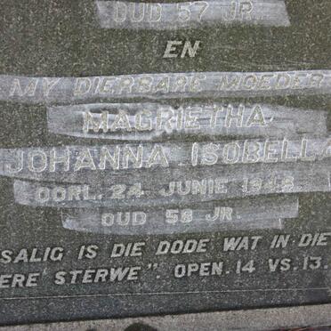 UYS Magrietha Johanna Isobella -1946