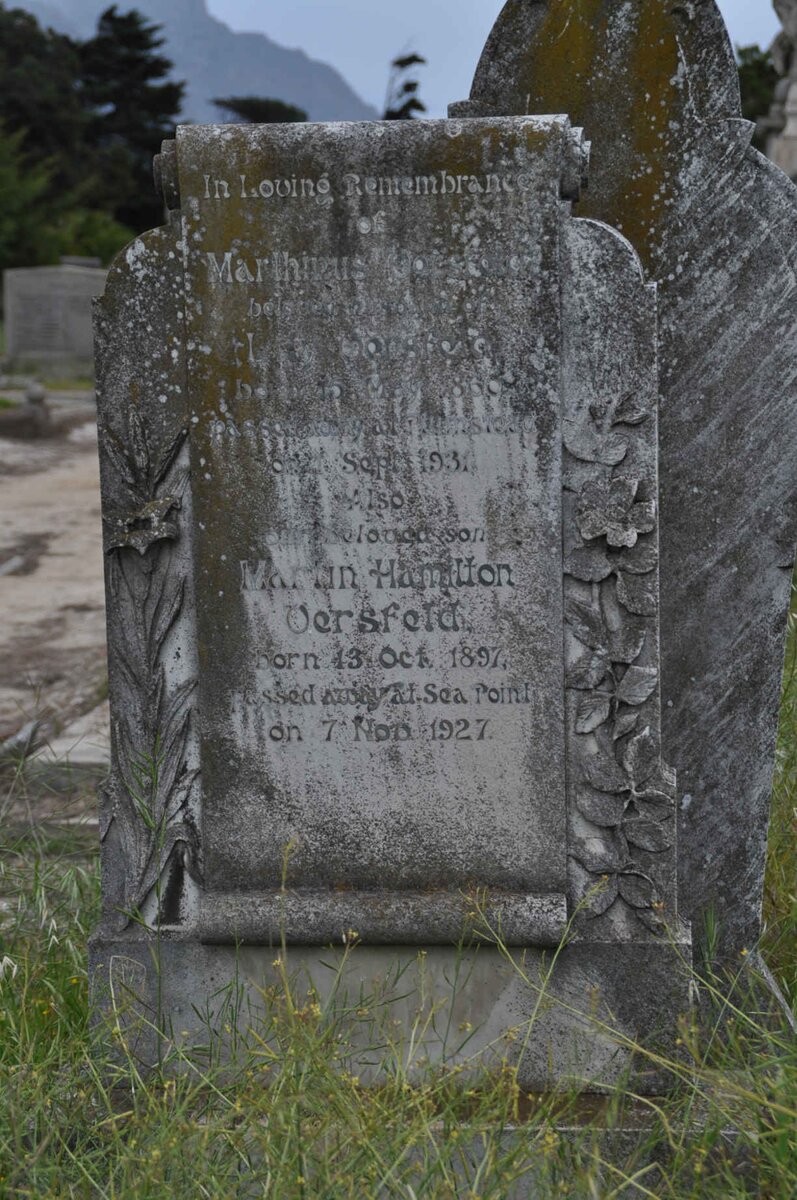 VERSFELD Marthinus 1860-1931 :: VERSFELD Martin Hamilton 1897-1927