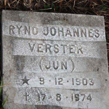 VERSTER Ryno Johannes 1903-1974