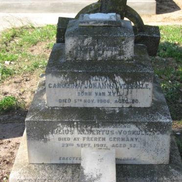 VOSKULE Julius Albertus -1907 &amp; Alida Caroline Johanna VAN ZYL -1906