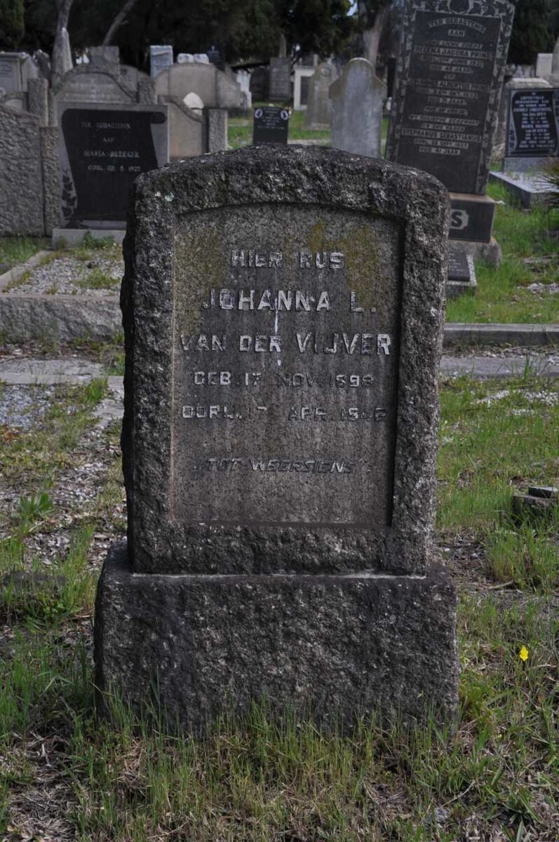 VIJVER Johanna L., van der 1898-194?