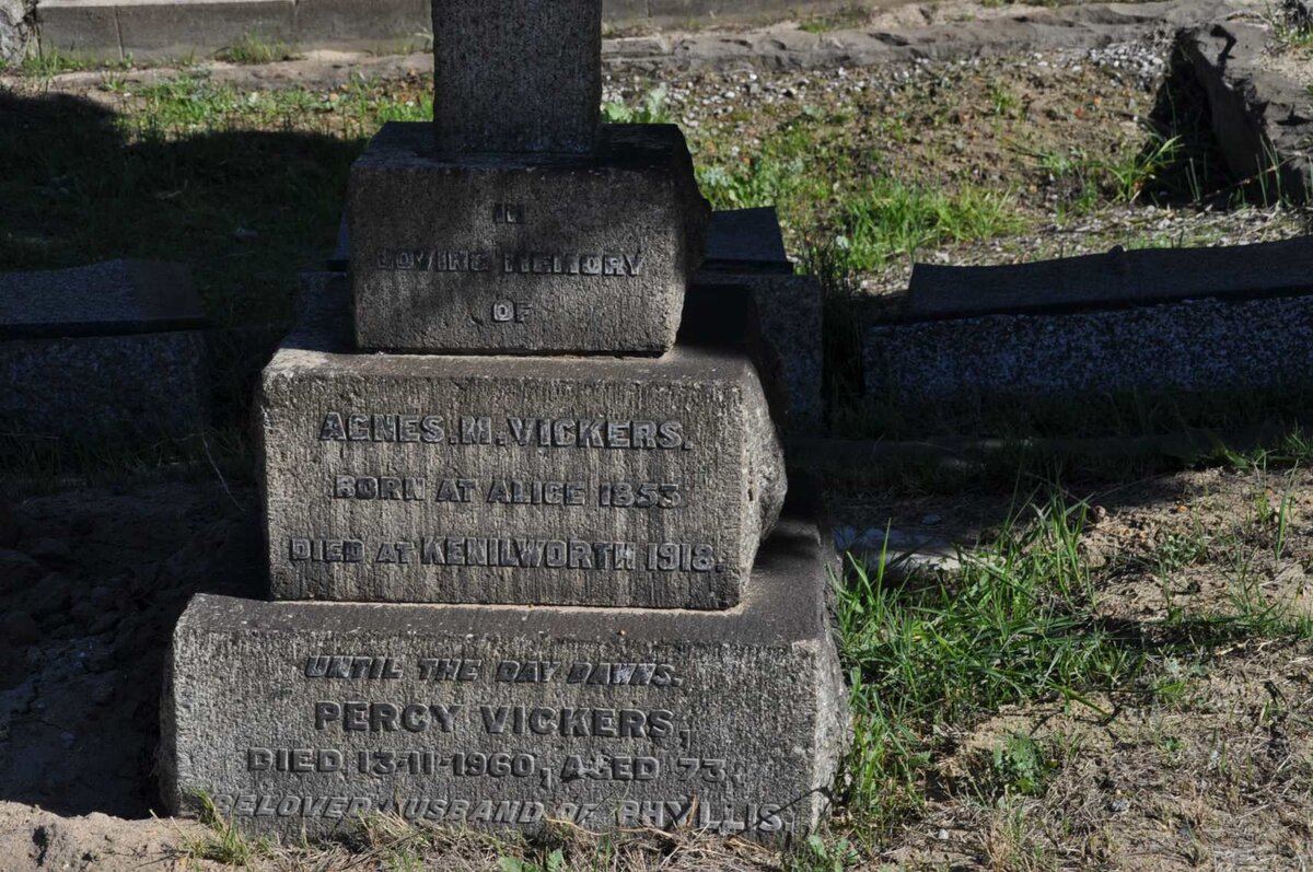 VICKERS Percy -1960 :: VICKERS Agnes 1853-1918