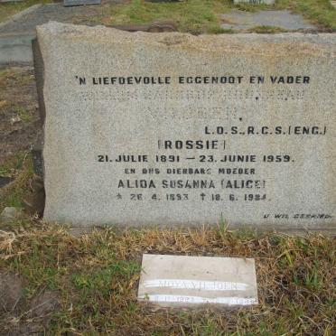 VILJOEN Willem Jacobus Rousseau 1891-1959 &amp; Alida Susanna 1893-19?4 :: VILJOEN Moya 1923-1985