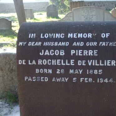 VILLIERS Jacob Pierre de la Rochelle, de 1885-1944
