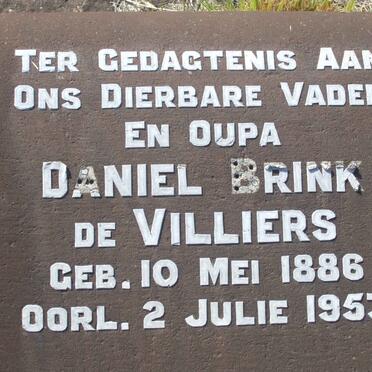 VILLIERS Daniel Brink, de 1886-1953