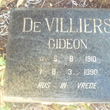 VILLIERS Gideon, de 1910-1990