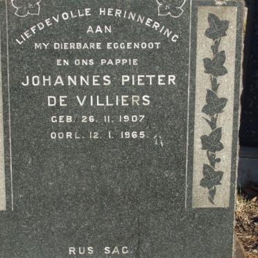 VILLIERS Johannes Pieter, de 1907-1965