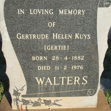 WALTER Gertrude Helen Kuys 1882-1976