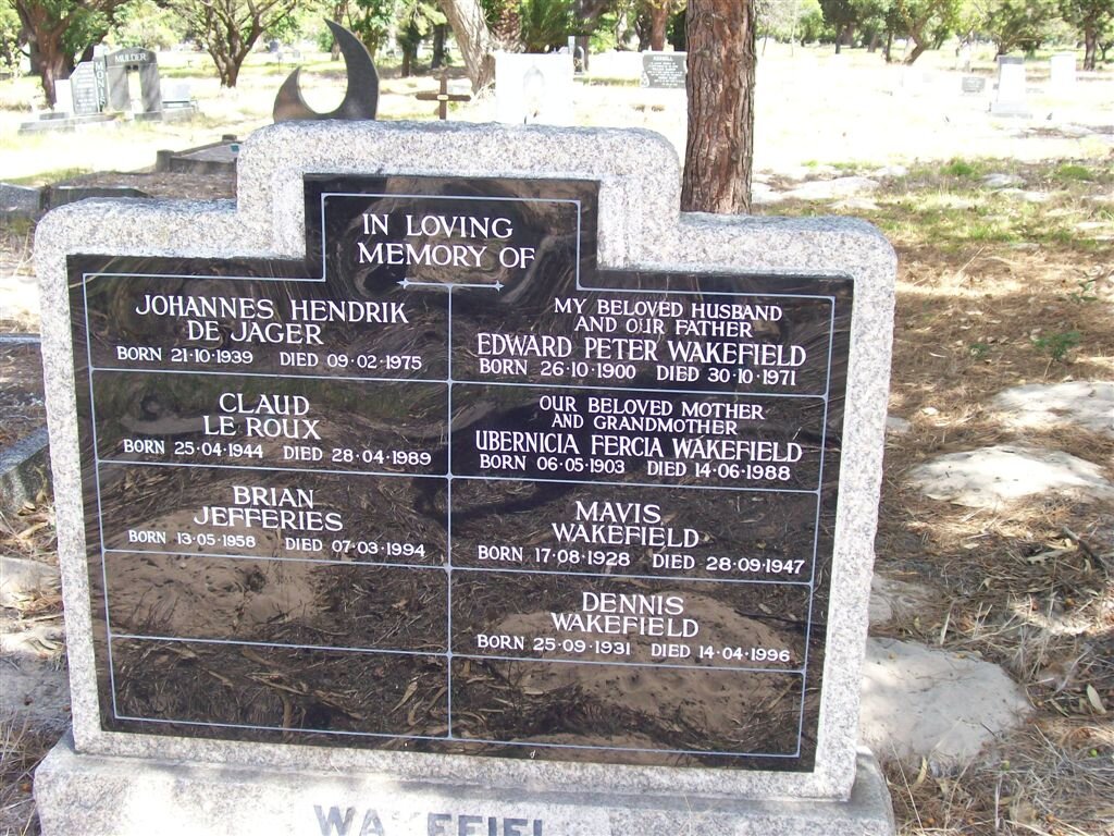 WAKEFIELD :: DE JAGER :: LE ROUX :: JEFFRIES