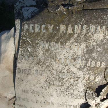 WALSH Percy Ransome 1892-1894 