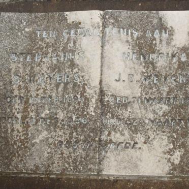 WEYERS Stephanus S. 1896-1956 &amp; Hendrika J.B. 1902-1957